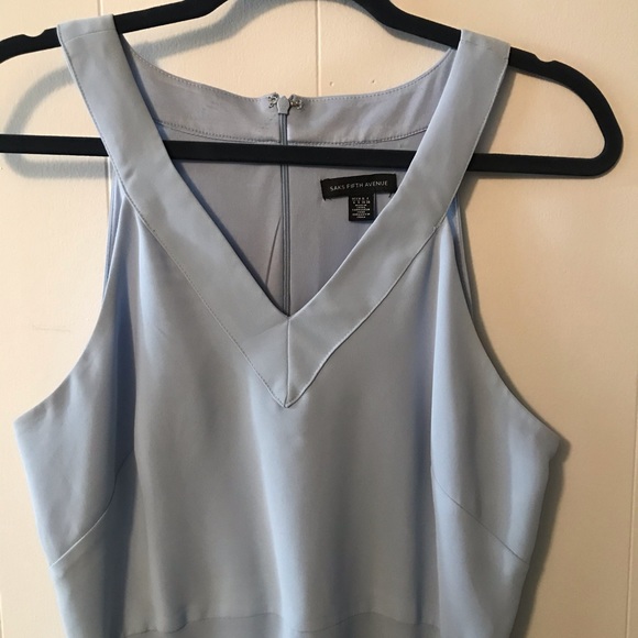 Saks Fifth Avenue SKy Blue Summer Cocktail Dress - Picture 2 of 5